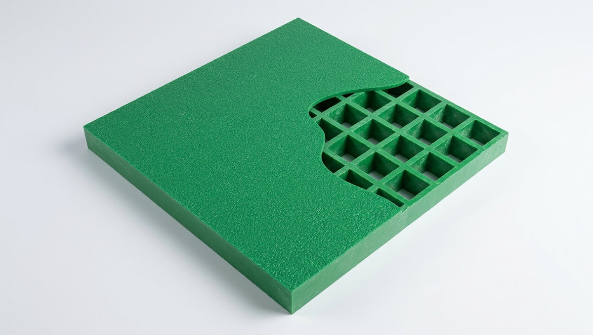 41mm Thick GRP Covered Top Grating with Non-Slip Surface (view 2)