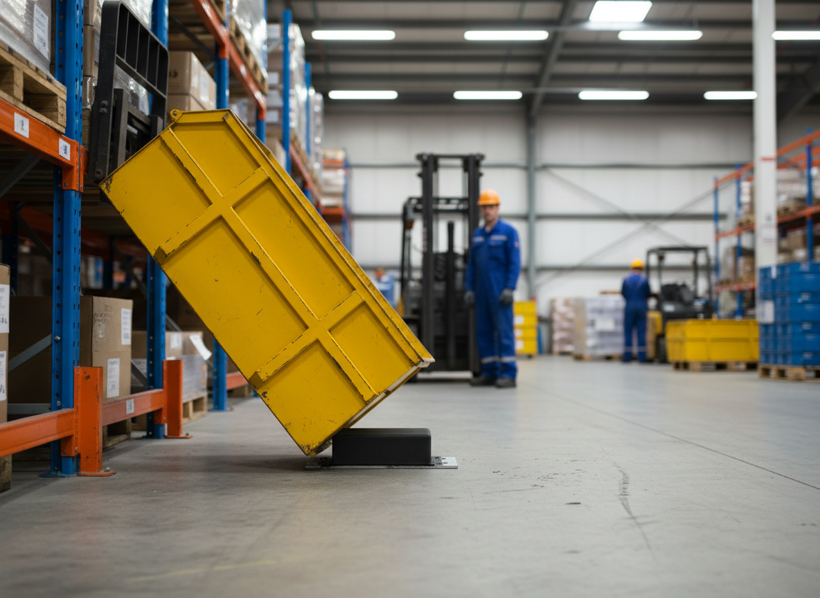 Premium Heavy Duty Rubber Tipper Pad with Aluminium Base - 180 x 75 x 45mm for Noise Reduction and Damage Prevention