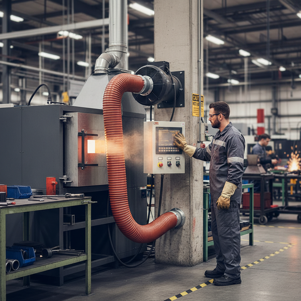 Premium High-Performance Silicone Ducting for High Temperature Applications up to 310°C - Durable and Versatile for Air and Exhaust Extraction