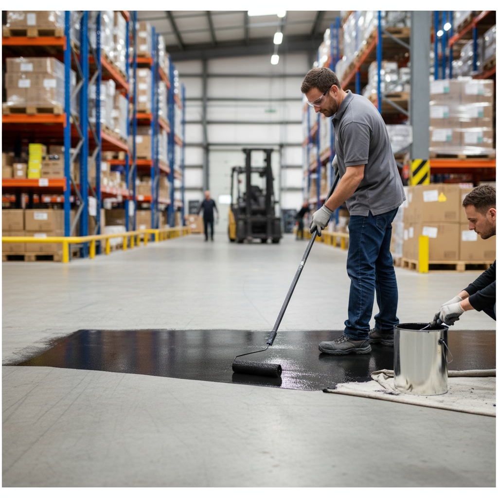 Premium Universal PU Enamel Concrete Floor Paint - Durable and UV Resistant Coating for Light to Medium Foot Traffic