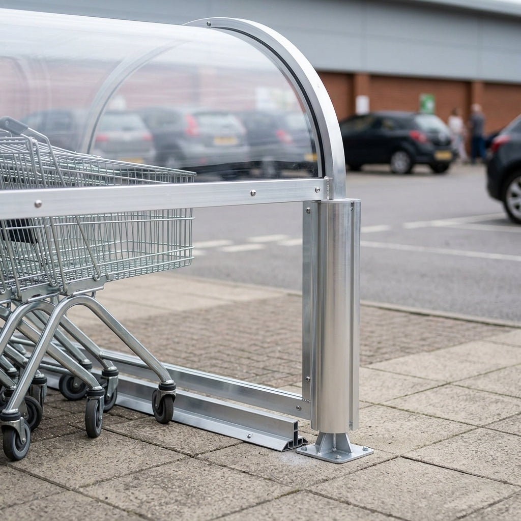 4013mm x 2200mm Shopping Trolley Shelter (view 2)