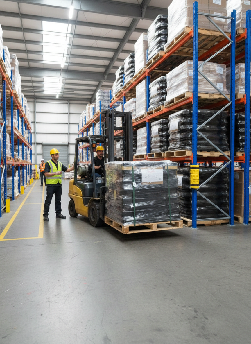 Premium Rotationally Moulded Racking Protector 450mm x 140mm x 150mm for Forklift Impact Absorption