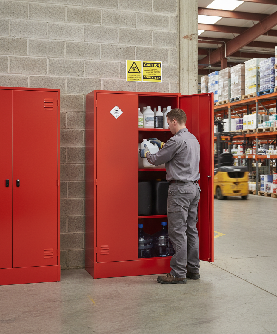 Pesticides & Agrochemical Cabinet - PAC48/36 ||L915mm x W457mm x H1219mm