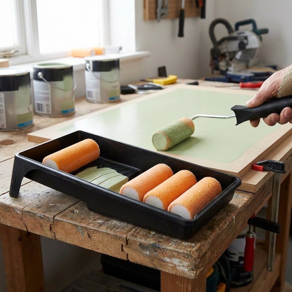 4" Flock Roller & Tray Set – 4 Refills & Frame (view 2)