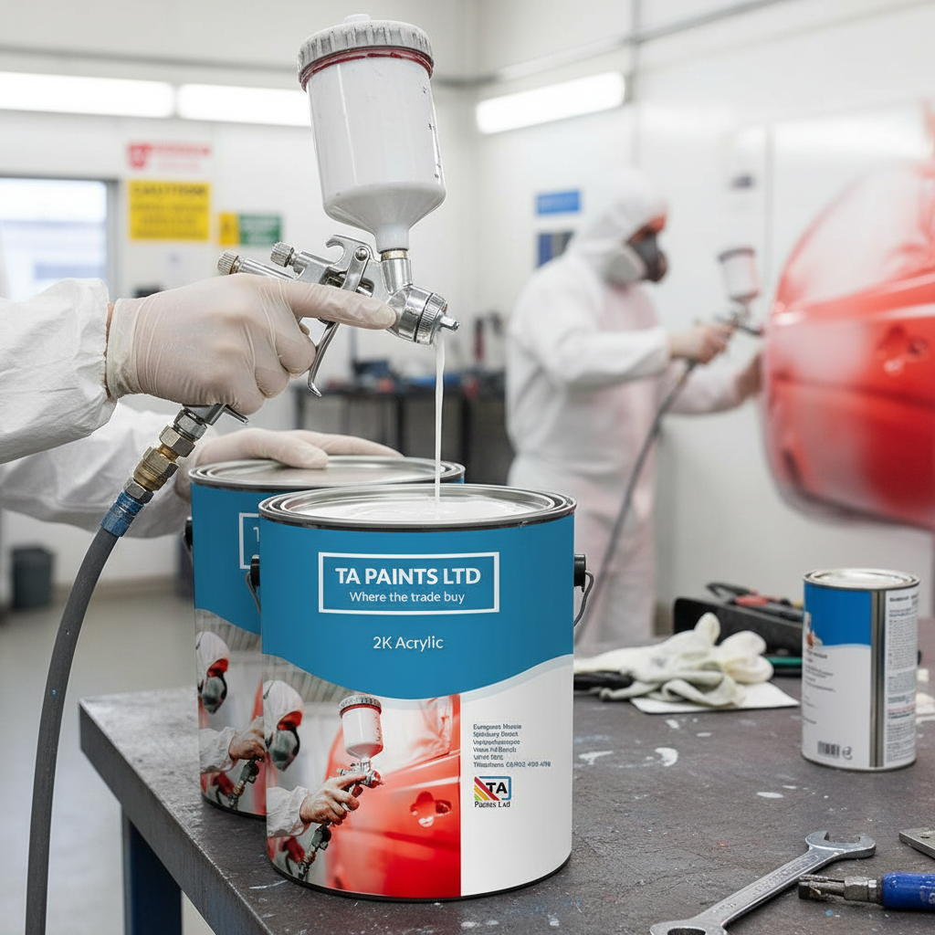 Premium High-Performance 2K Acrylic Paint - Durable Coating with Mirror-Like Gloss Finish for Commercial Vehicles