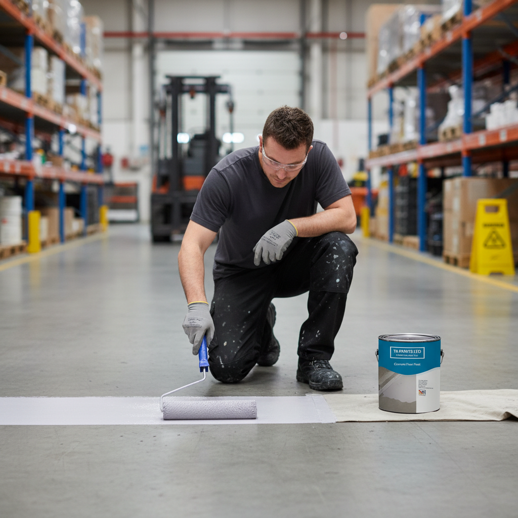 Premium Concrete Floor Paint - Universal PU Enamel for Durable Protection and Easy Application