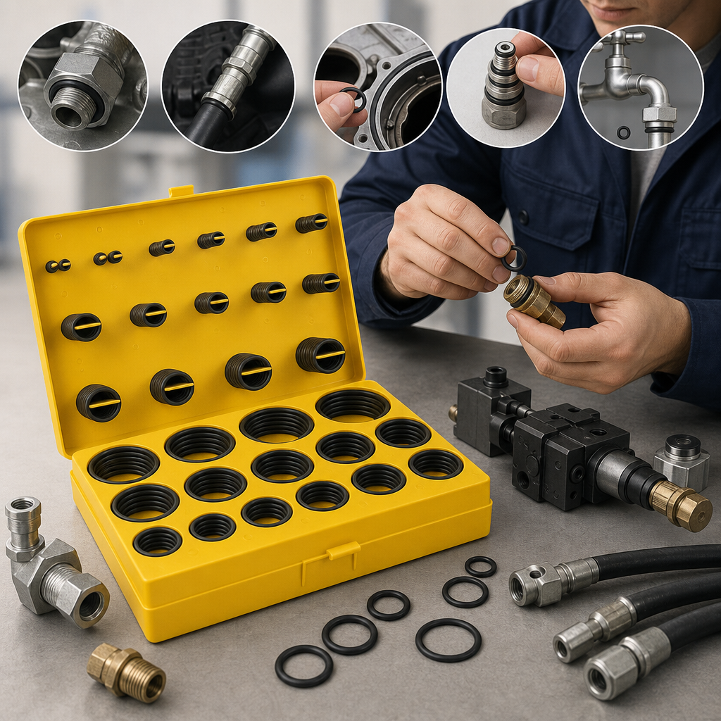 Metric Nitrile Rubber O Ring Kit with 400 Pieces for Various Applications