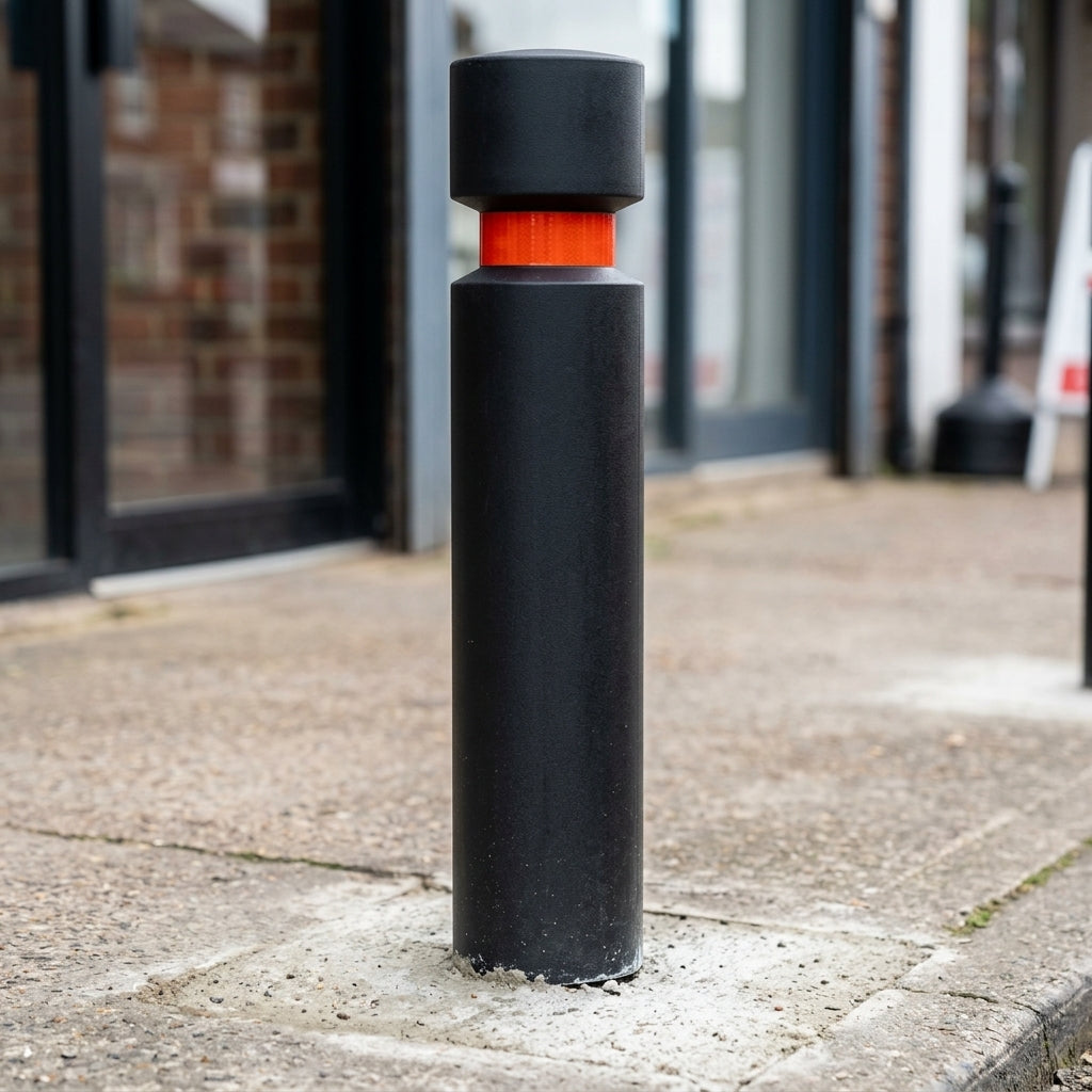 EB100 Polyethylene Plastic Bollard with Steel Core (view 2)