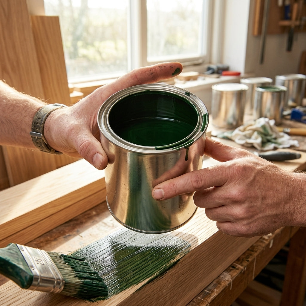 Oil-based woodstain – 1L to 205L – dark green, dark wood brown, clear (view 2)