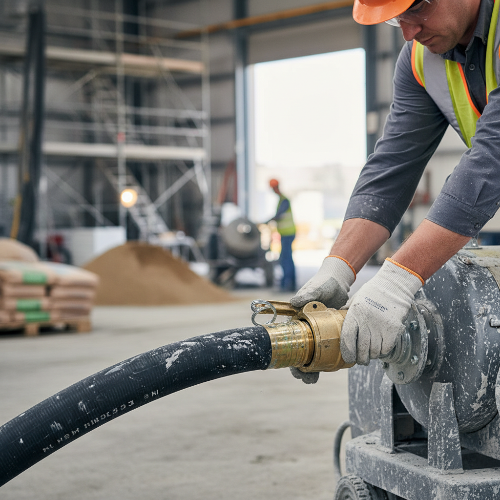 Premium Heavy Duty Mortar Couplings Coupler with Hose Stem for Plaster and Screed Pumping