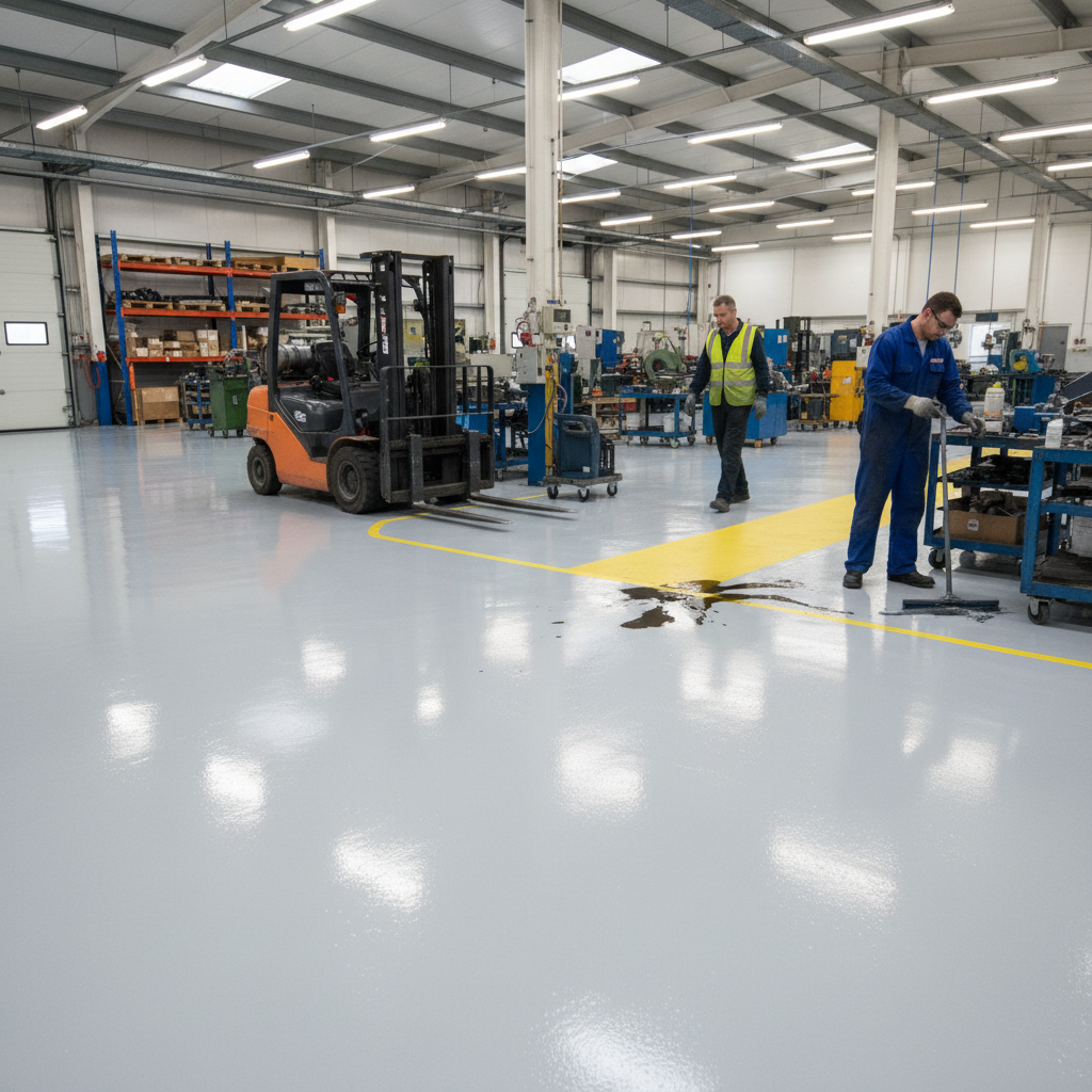 Premium Two Pack Epoxy Floor Paint for Concrete and Metal Surfaces with High-Gloss Finish and Exceptional Durability