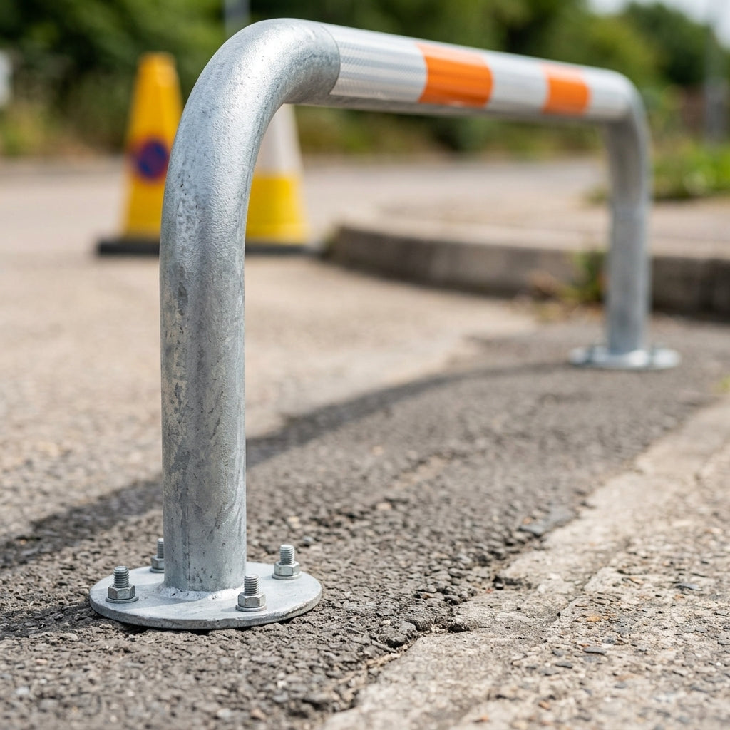 60mm Hooped Perimeter Barrier – Galvanised Bolt Down (view 2)