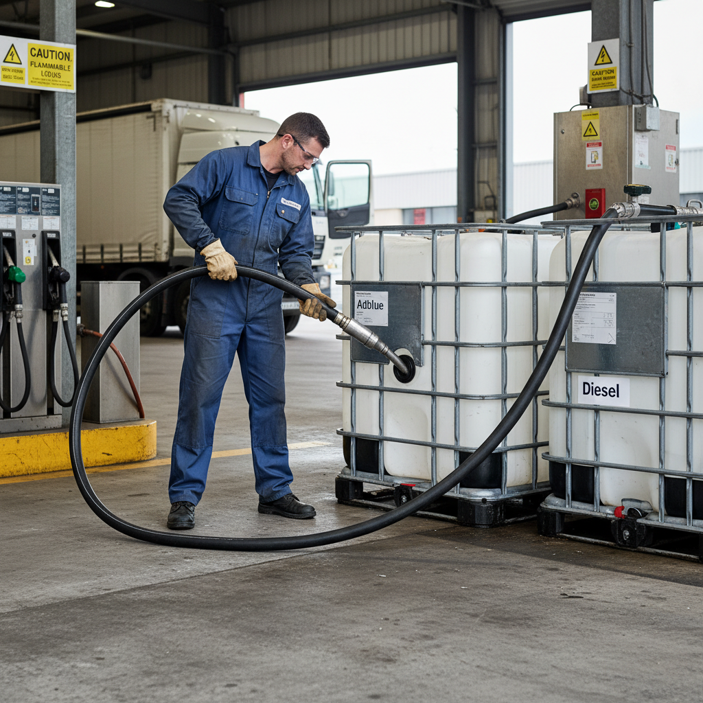 High-Performance Multifuel Delivery Hose for Adblue, Bio Diesel, and Compressed Air - 30m & 50m Coil Lengths