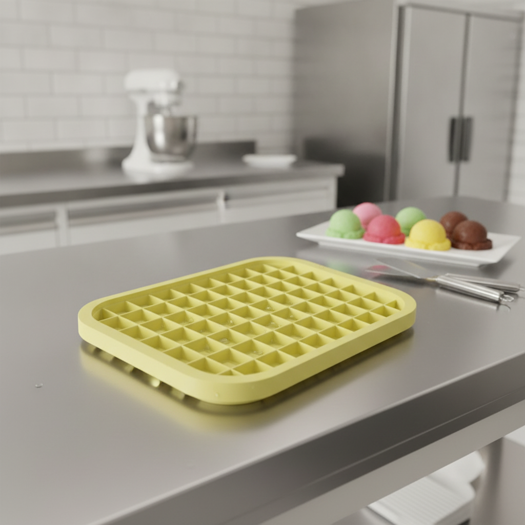 Silicone Gelato Pan Decorative Lid Mould for Ice Cream Display