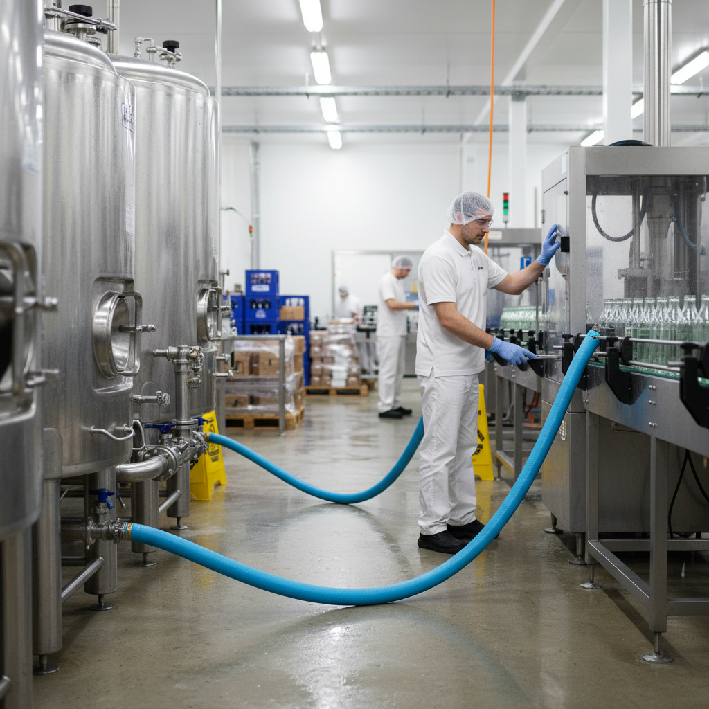 Premium Heavy Duty Food and Drink Suction and Discharge Hose for Potable Water and Juices - Durable EPDM Construction