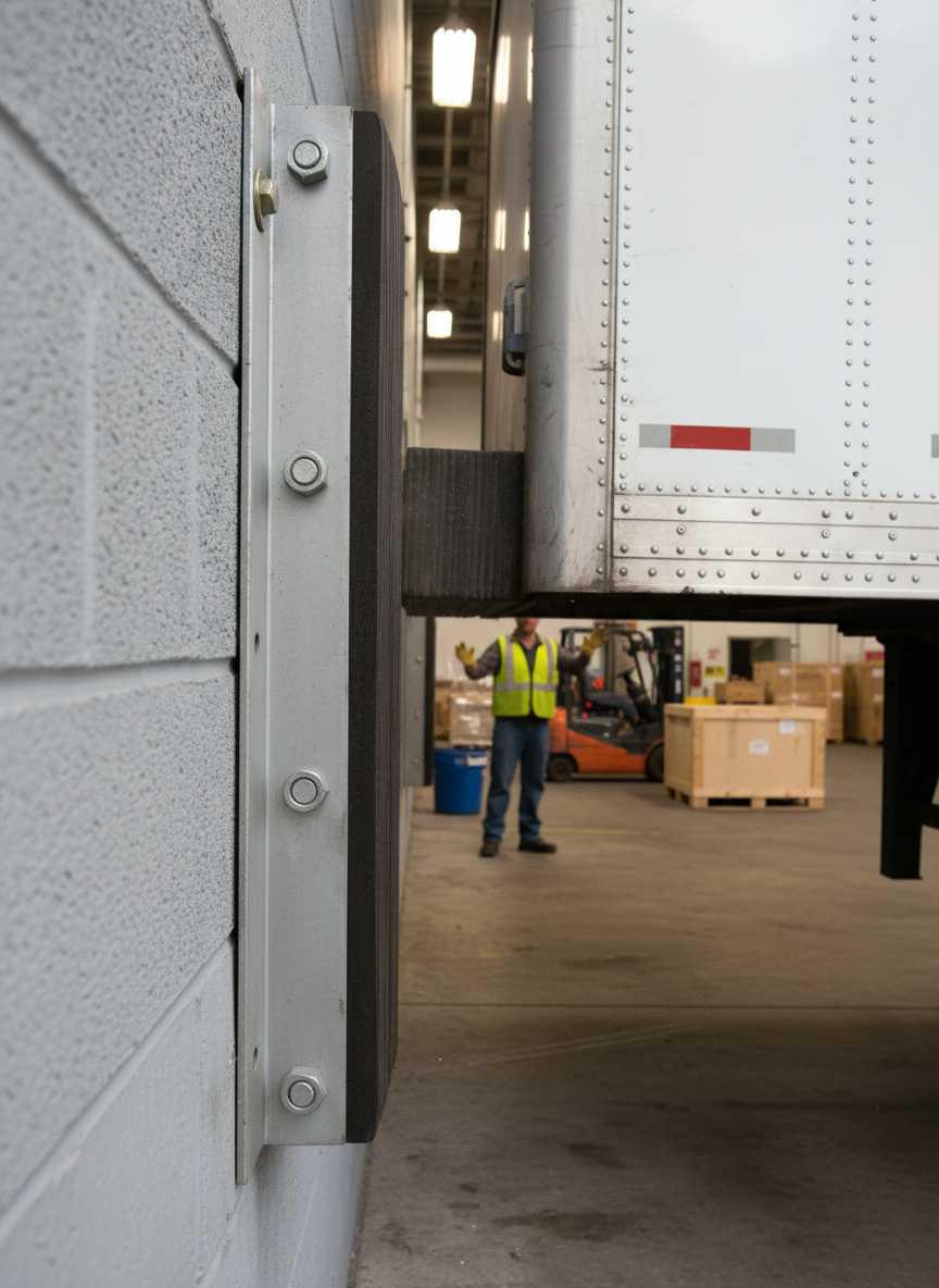 Premium Heavy Duty Dock Bumper 900 x 250 x 100 mm - Durable Protection for Loading Ramps from Truck Damage