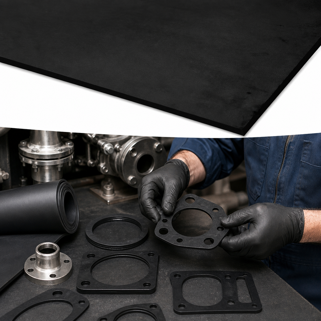 Fuel Grade Black Nitrile/PVC Rubber Sheet 1.4m for Gaskets & Seals
