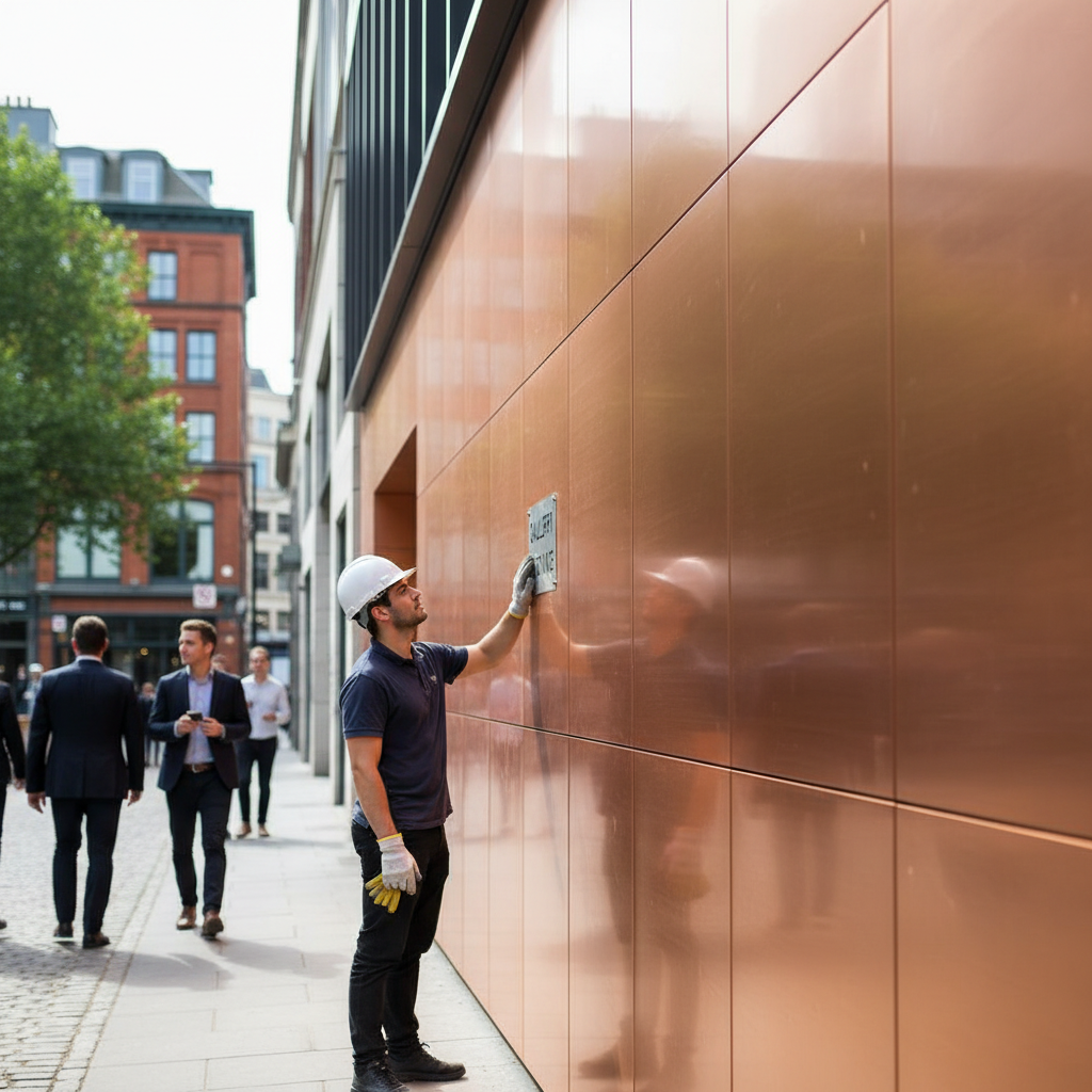 Premium Brushed Polished Copper Sheet 2000mm x 1000mm x 1.2mm for Architectural and Commercial Applications