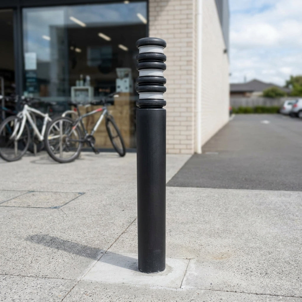 1000mm Plastic Bollard with Galvanised Steel Core – Anti-Ram