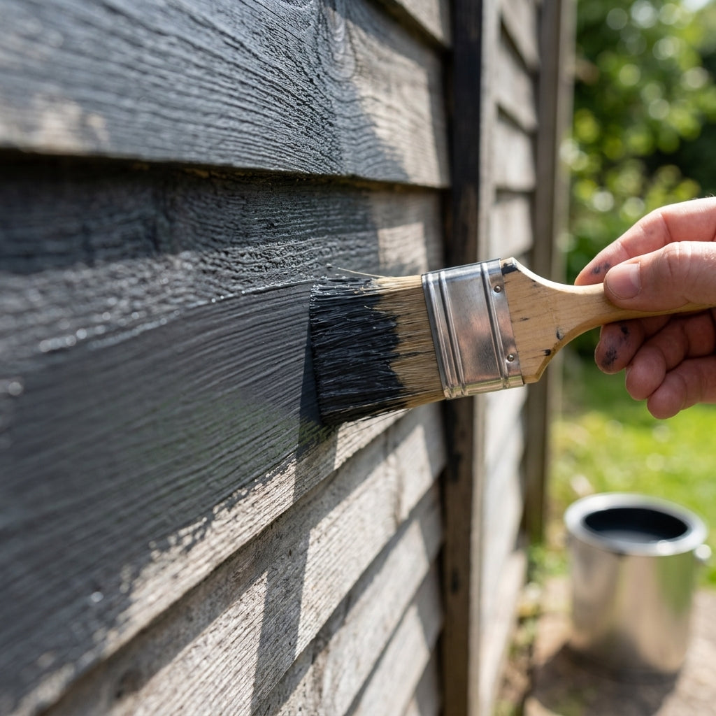 Garden Fence Paint 5kg – Anthracite, Sage Green or Oak Brown (view 2)