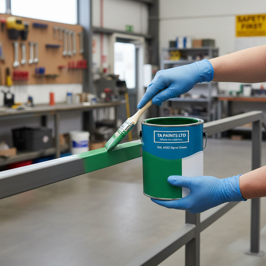 Premium Universal PU Enamel Signal Green Paint for Durable Indoor and Outdoor Applications - Quick-Drying and Anti-Corrosive Finish