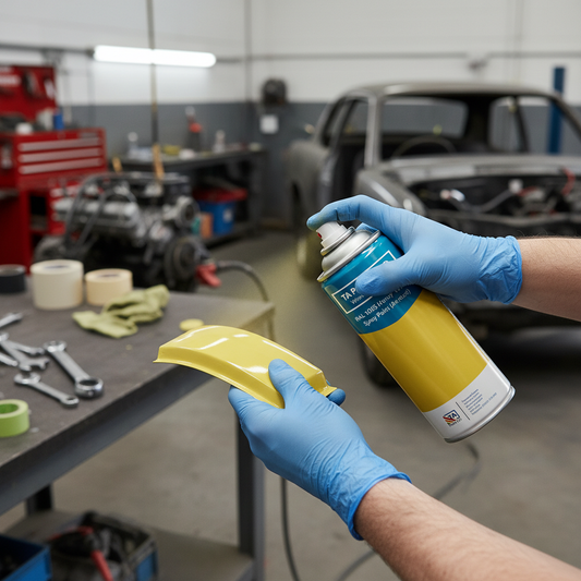 Premium Quick Drying Spray Paint in Honey Yellow - 400ml UV Resistant Enamel for Durable Coating and Smooth Finish