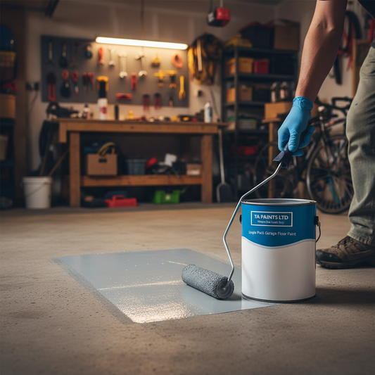 Premium Universal PU Enamel Garage Floor Paint - Durable, Chemical Resistant, UV Protected for Concrete and Metal Floors