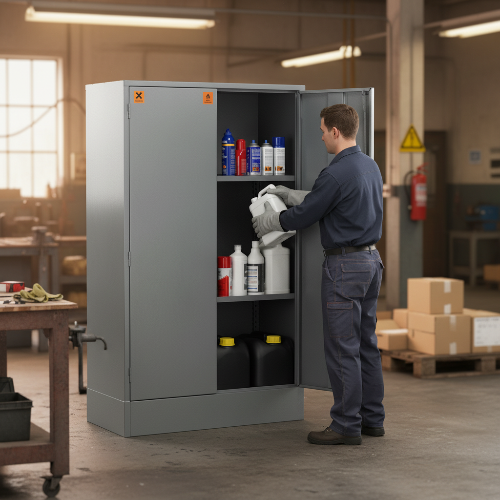Hazardous Liquid COSHH Cabinet - COSHH60/36 ||L915mm x W457mm x H1524mm