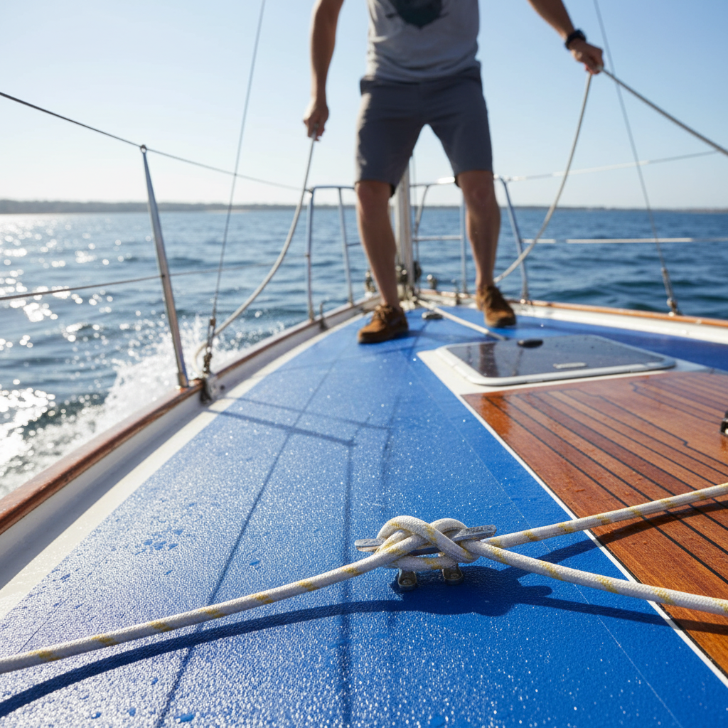 Premium Waterproof Anti Slip Marine Safety Grip Tape for Boats and Commercial Use - Salt-Resistant, Comfortable, High-Grip Surface