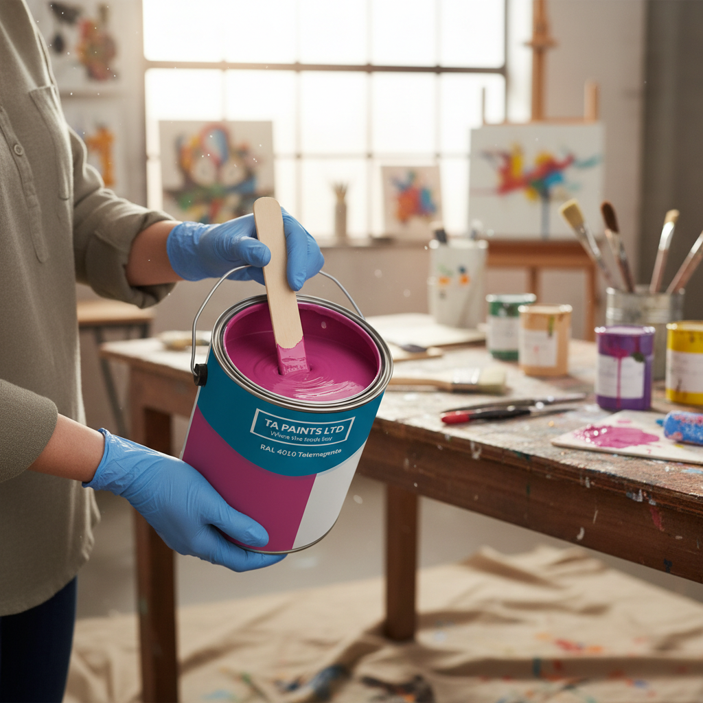 Premium Telemagenta Paint - High-Performance Color Finish for Various Applications