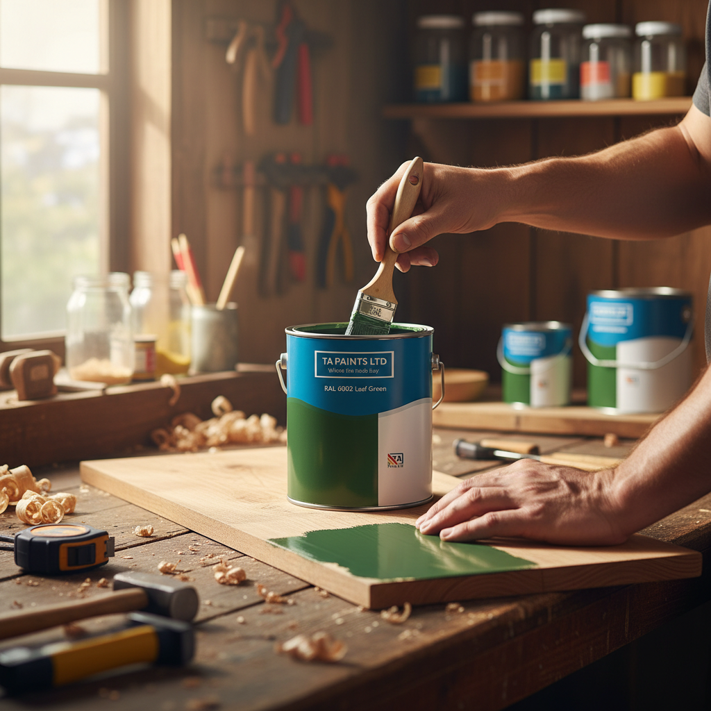 Premium Universal PU Enamel Leaf Green Paint for Indoor and Outdoor Use - Durable Finish, Multiple Sizes and Finishes Available