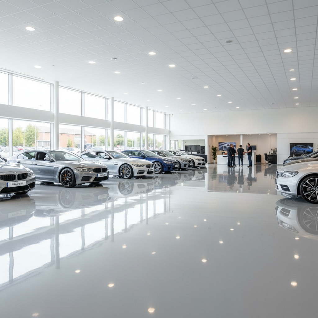 Premium Two Pack Epoxy Floor Paint for Showrooms - High-Gloss Finish, Chemical Resistant, Ideal for Concrete and Metal Surfaces