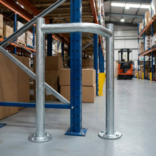500mm Corner Column Protector Guard – Galvanised Steel