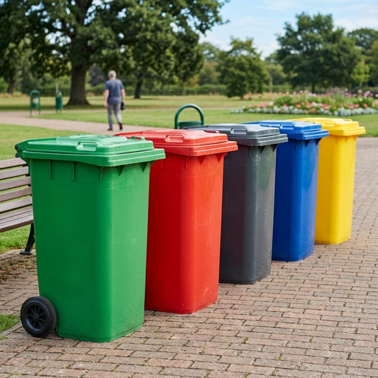 120 litre wheelie bin – EN840 polyethylene