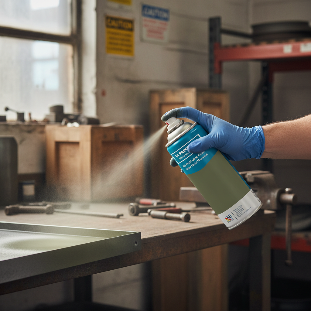 Premium Quick Drying Olive Green Spray Paint - 400ml High-Performance Enamel with UV Resistance and Smooth Finish