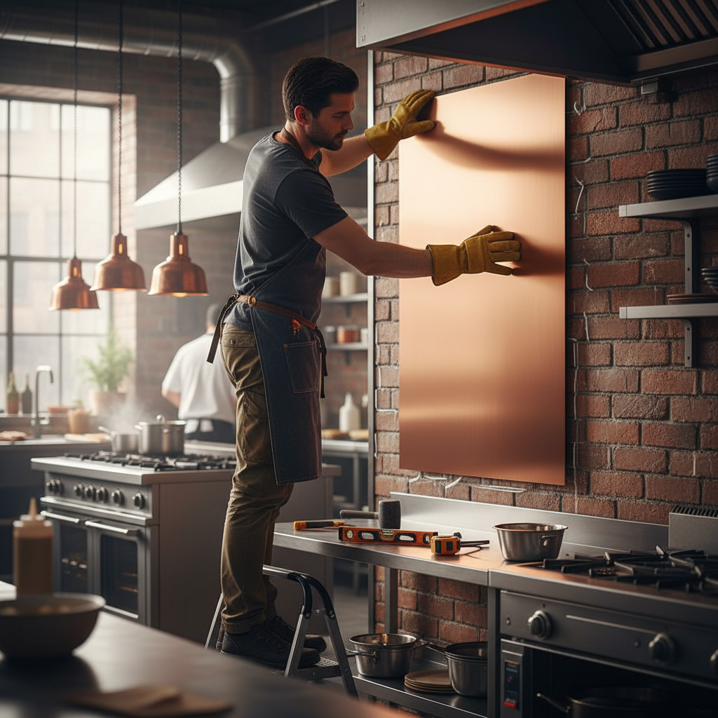 Premium Brushed Polished Copper Sheet 2000mm x 1000mm x 1.5mm - Durable and Corrosion-Resistant for Roofing and Decorative Applications