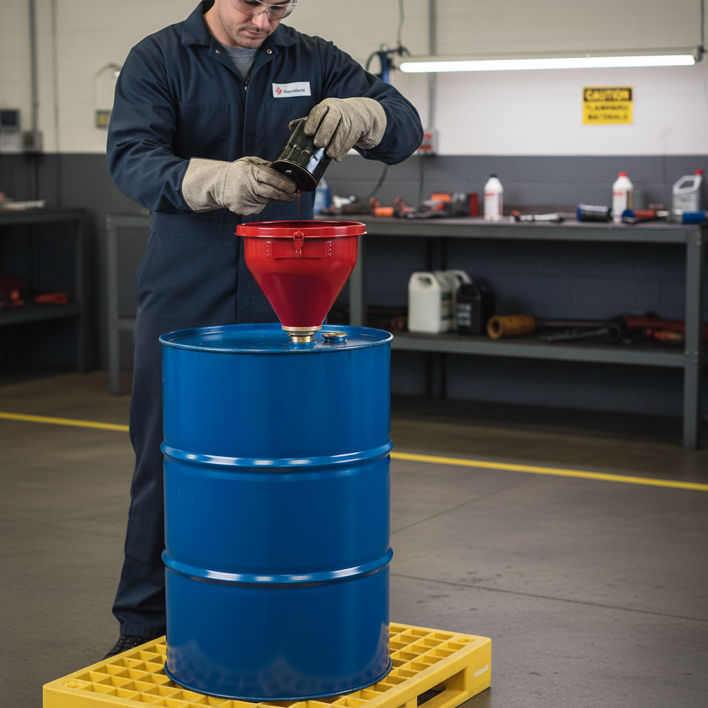 Justrite® Safety Drum Funnel - 08205 ||813mm Flame Arrester