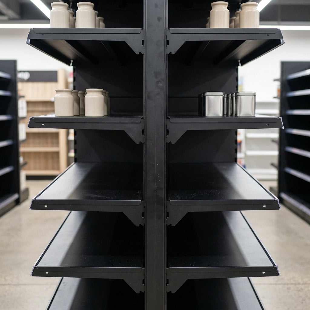 2.4m High Corner Shelving Bay 470mm Base 370mm Shelves (view 2)