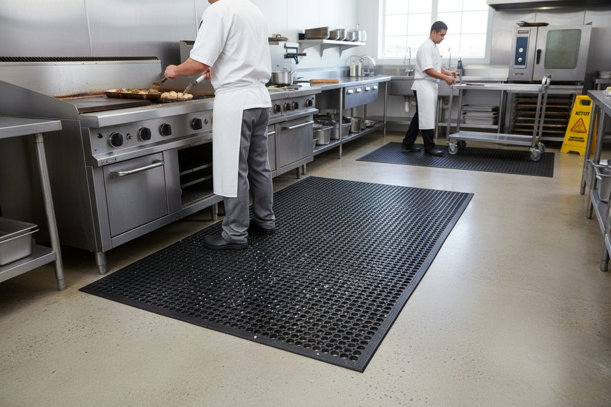 Premium Multi-Purpose Industrial Mat with Anti-Fatigue and Anti-Slip Features for Safe Work Environments