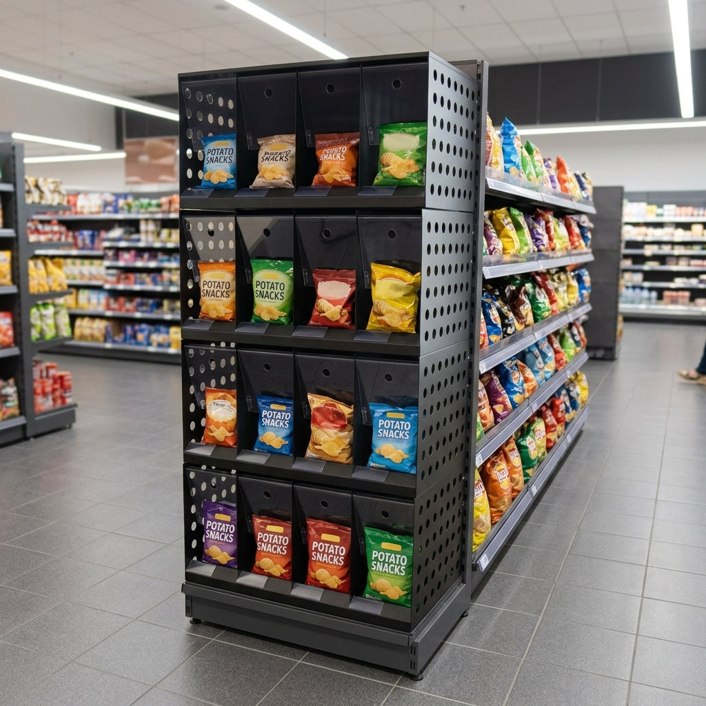 800mm crisp wall display module set – stackable retail units
