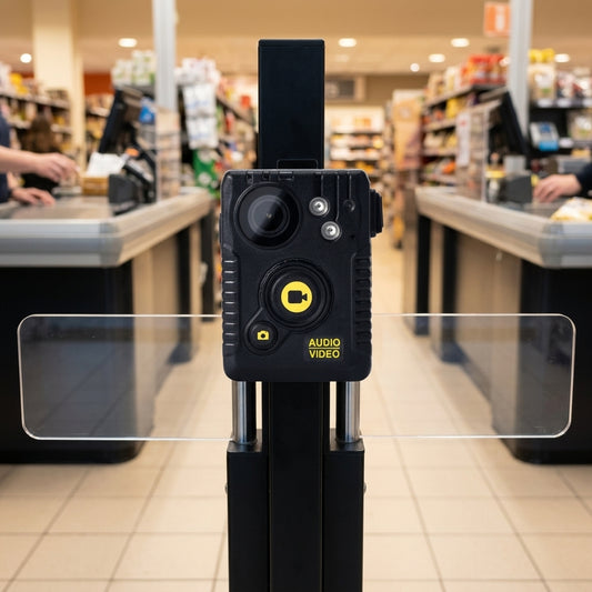 Body worn camera, 1440p 30FPS, 140° wide-angle lens, GDPR compliant