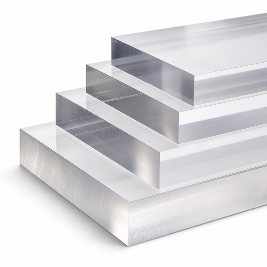 Cast Acrylic Clear Sheet 30mm to 100mm thick for Signage & displays
