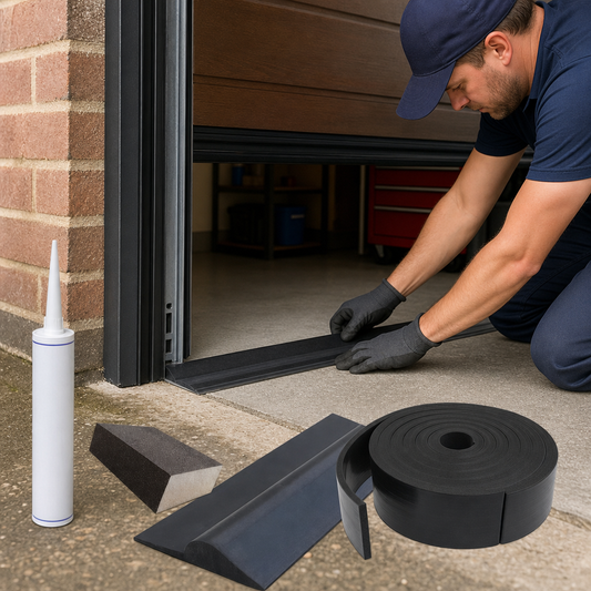 Garage Door Threshold Kit for Weatherproofing (2.5 Metre Length)