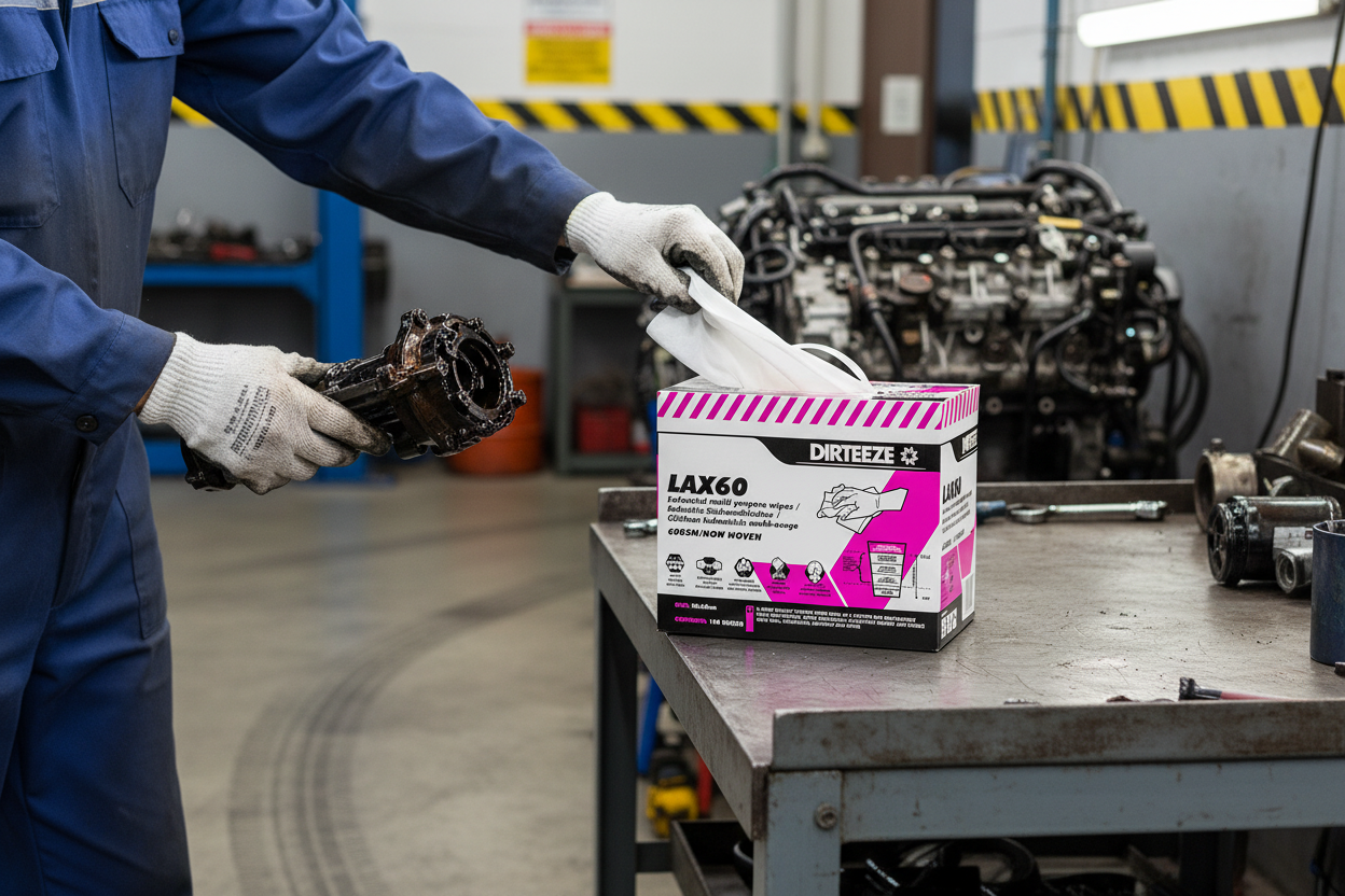 Dirteeze Industrial Multi-Purpose Technical Process Wipes - LAX60B ||150 Wipes