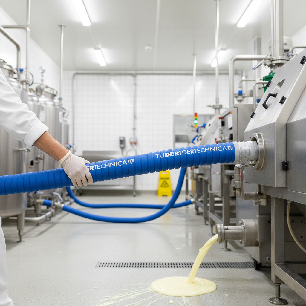 Premium 10 Bar Corrugated Nitrile Suction & Delivery Hose for Food Products - High-Quality Professional Grade for Industrial and Commercial Applica...