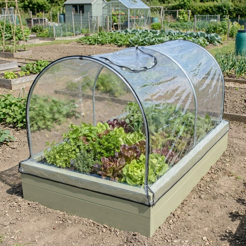 Fitted Hoops & PVC Cover for Metal Raised Beds
