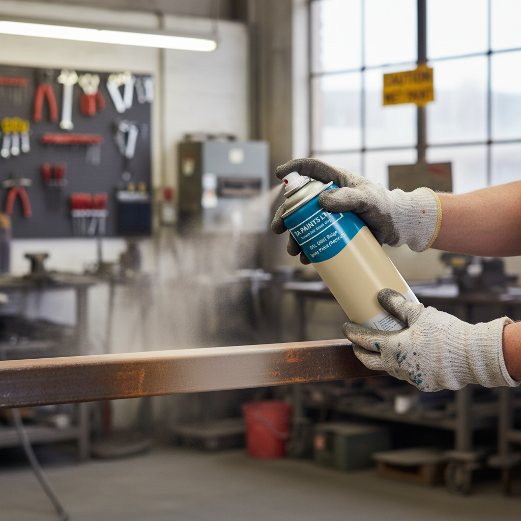 Premium Beige Spray Paint Aerosol - Versatile, High-Performance Finish for Various Surfaces