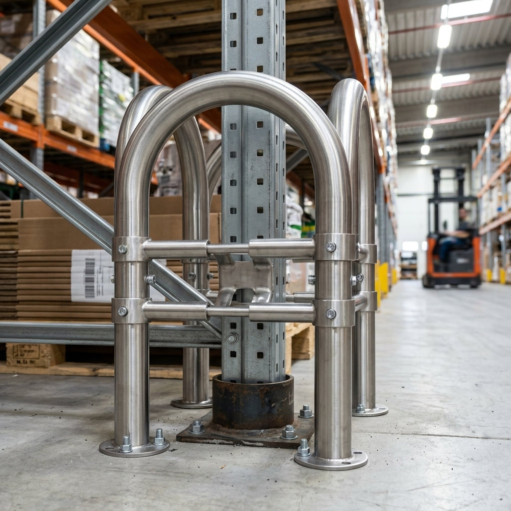 Stainless Steel Lamp Post Protector – 48mm, 76mm or 90mm