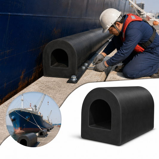 Hollow EPDM Rubber D Fender 3m for Marine Applications