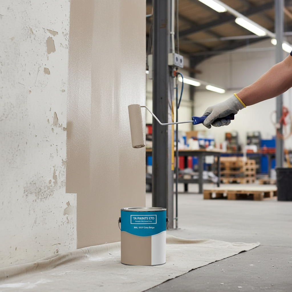 Premium Grey Beige Paint - Versatile Neutral Finish for Commercial and Office Spaces